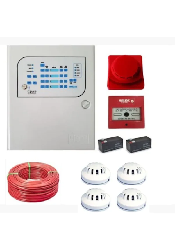 YANGIN ALARM SİSTEMİ 4 BÖLGELİ